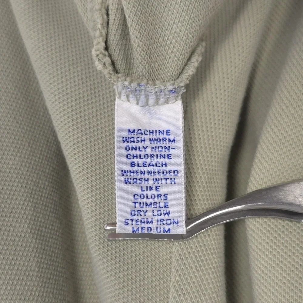 Polo by Ralph Lauren Olive Green‎ Polo Shirt Short Sleeve Cotton Size XL Vintage
